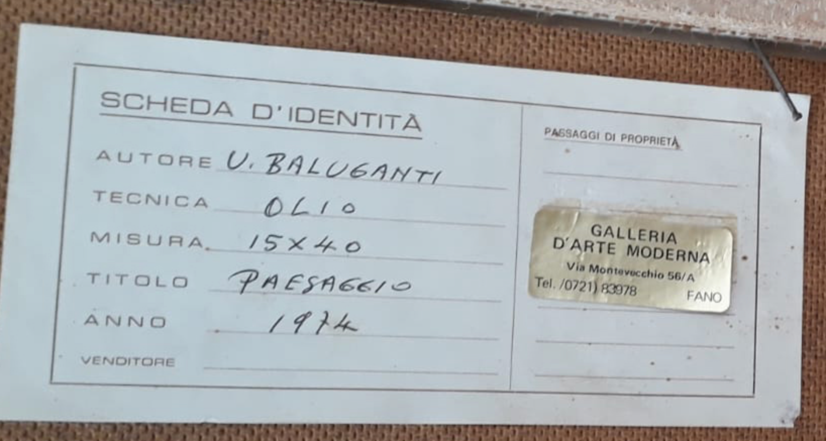 U. Baluganti - Paesaggio