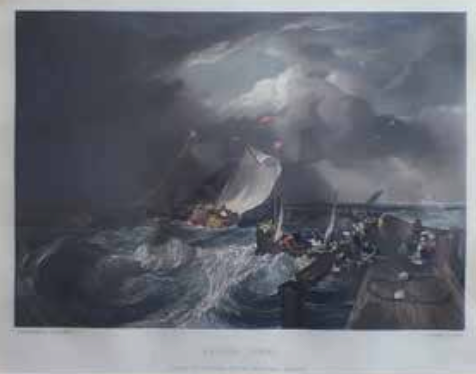 John Cousen - Muelle de Calais (homenaje a Turner)