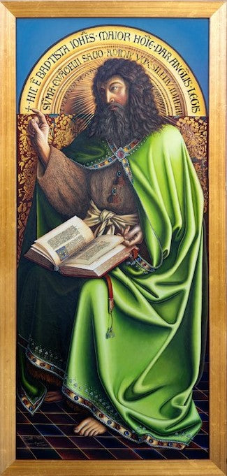 Vittorio Marchesi - Saint John the Baptist (copy after Jan Van Eyck)