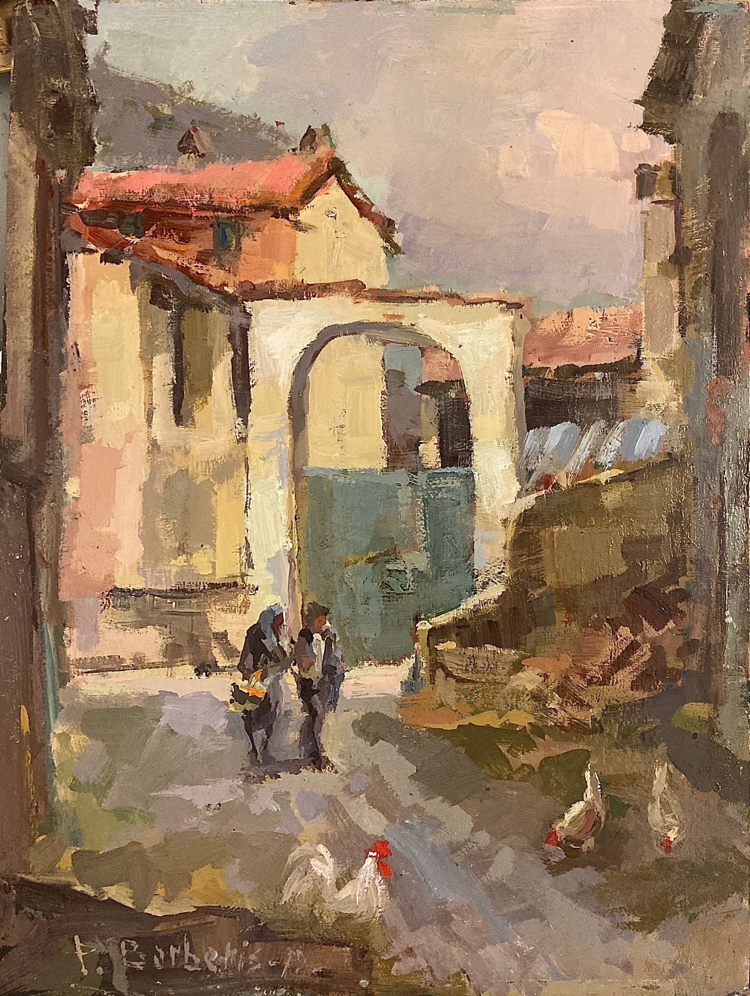 Pasquale Barberis - Vista de Ottiglio Monferrato