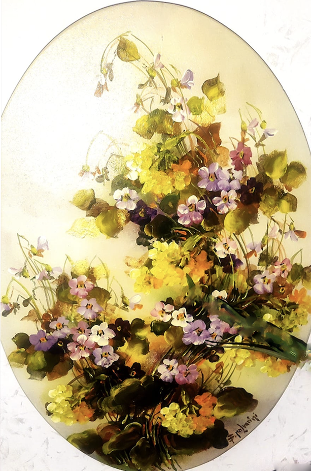 Fernanda Palvarini - Untitled (Oval Flowers 1)