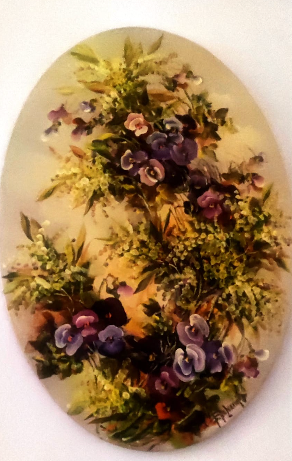Fernanda Palvarini - Untitled (Oval Flowers 2)