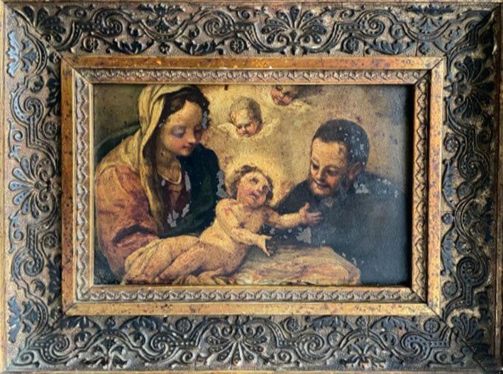 Masters of the Campana School of the 17th Century - Saint Joseph with Madonna and Child