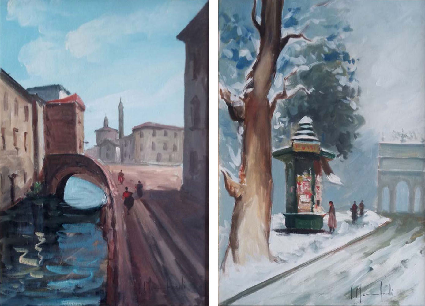 Artista sconosciuto - Vecchia Milano