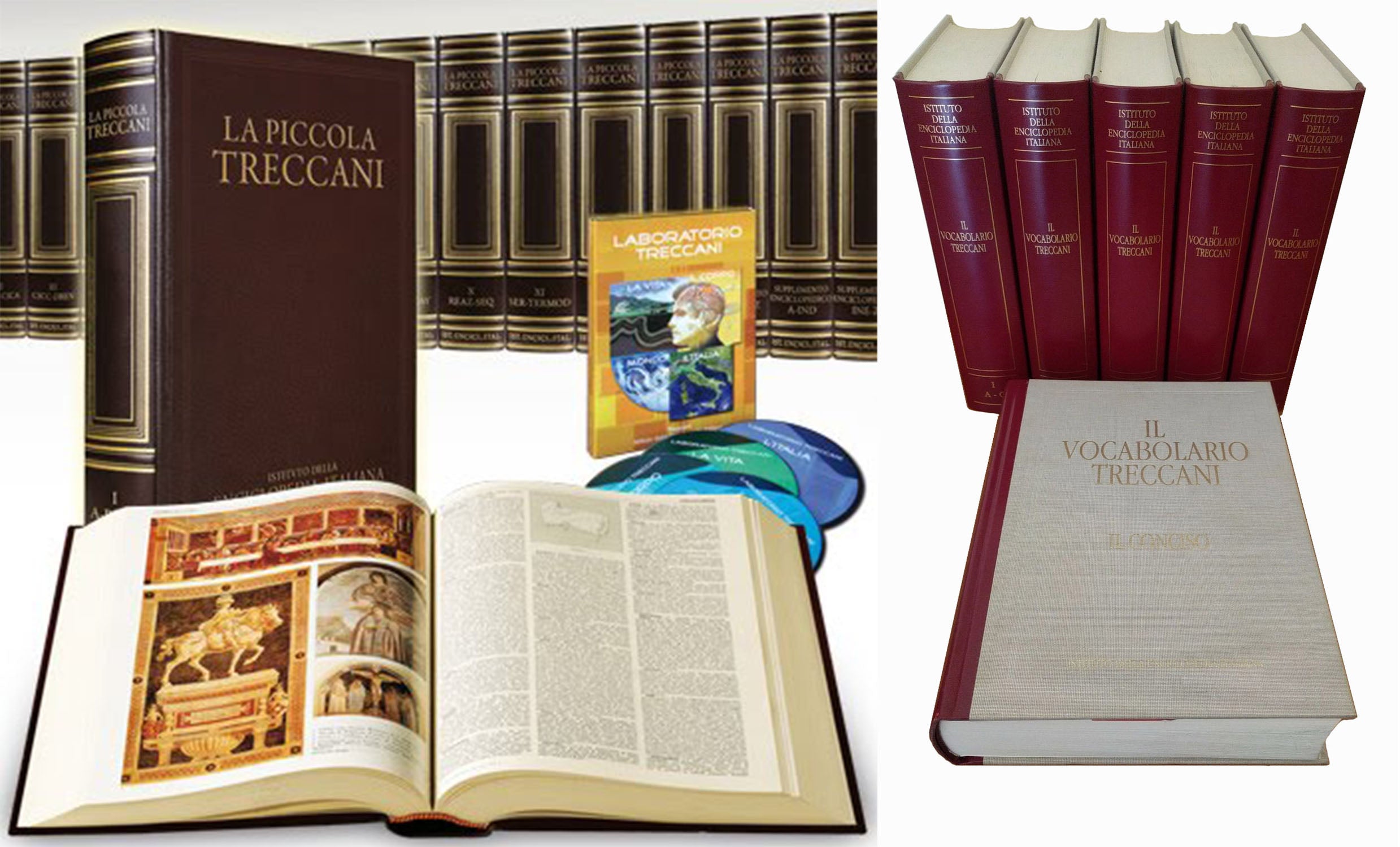 La pequeña enciclopedia Treccani con apéndices y vocabulario