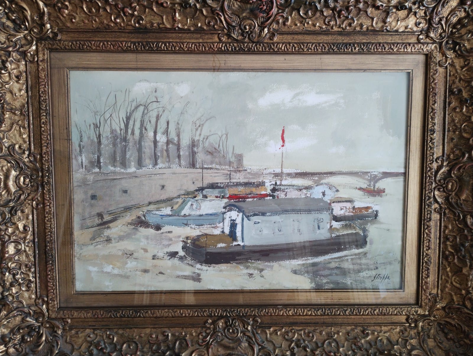 Stroppa Leonardo - Battelli sul fiume - Londra 1960