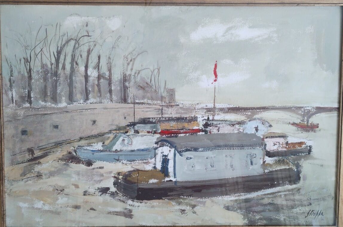 Stroppa Leonardo - Battelli sul fiume - Londra 1960