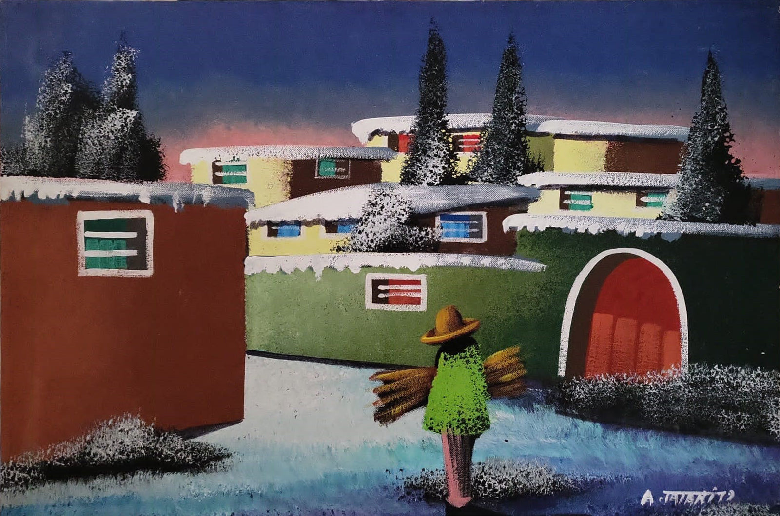 Abdul Rahem Tatari - Paesaggio innevato
