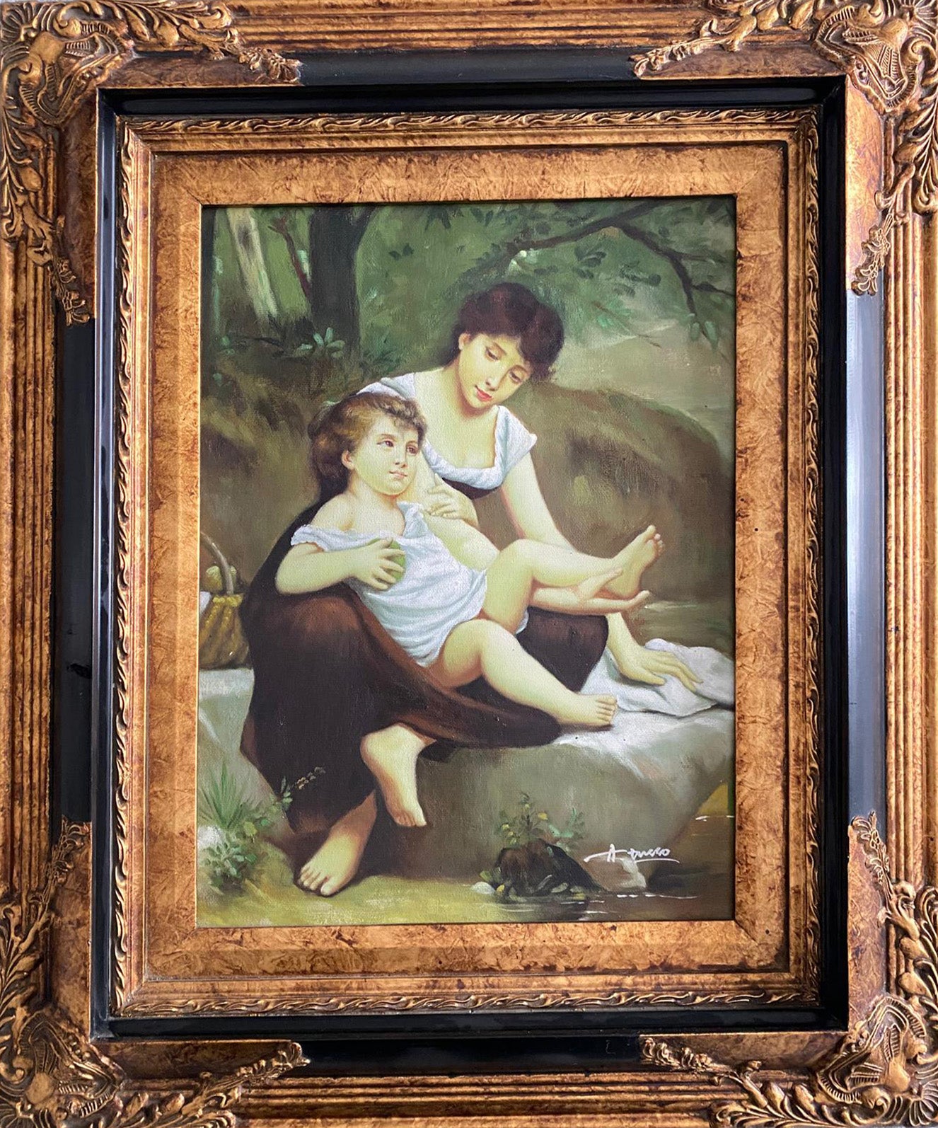 A. Tucci - Mujer con niño