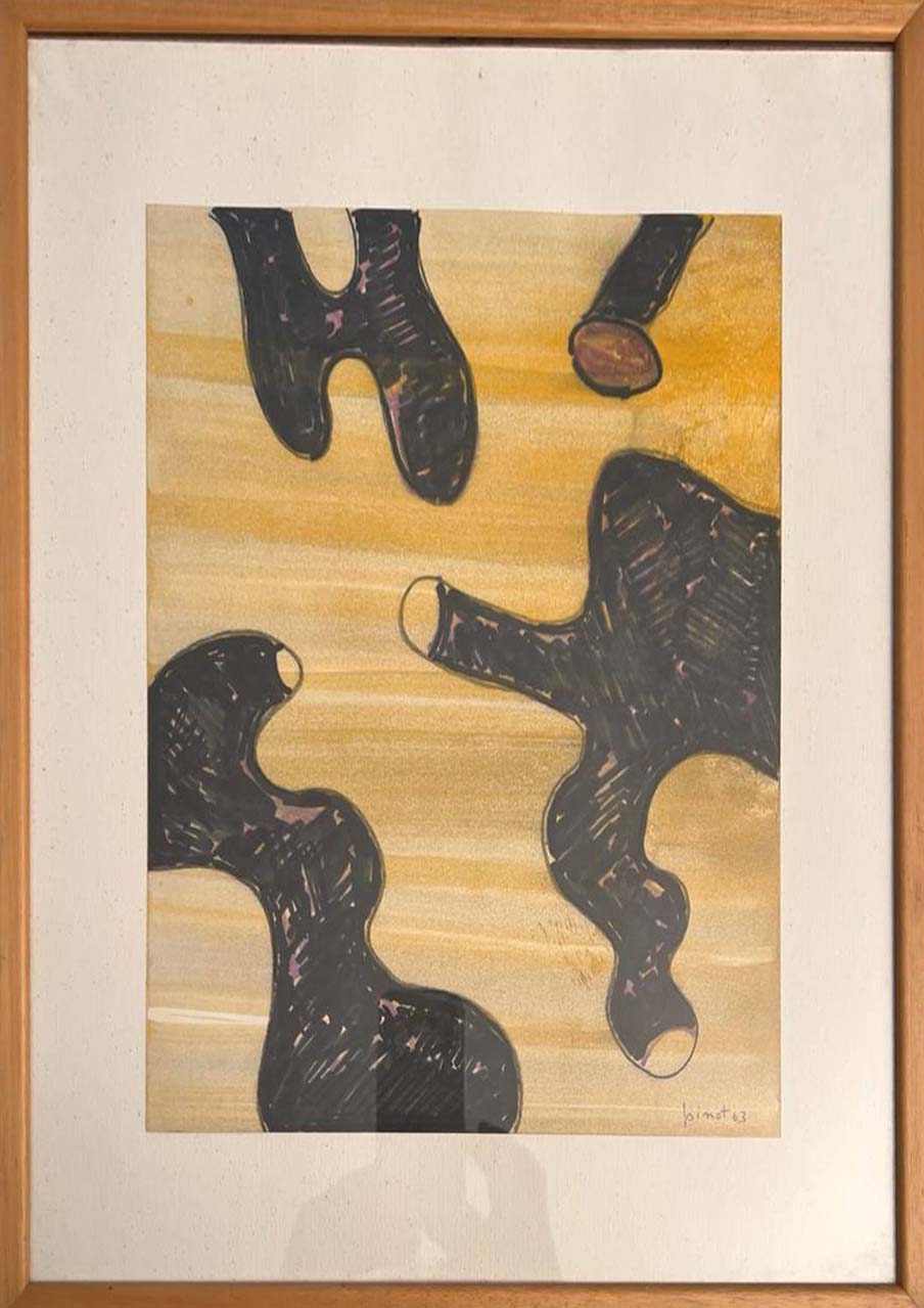 Opera su carta di Pinot Gallizio del 1963