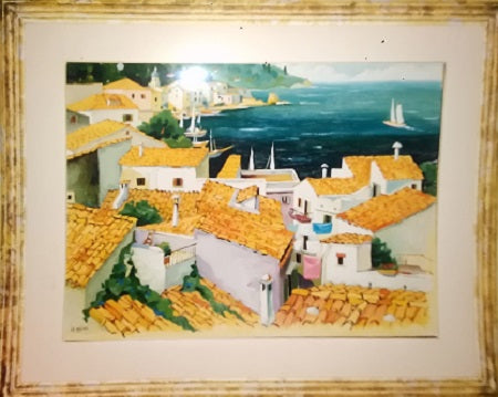 Giovanni Battista De Andreis - Roofs overlooking the sea
