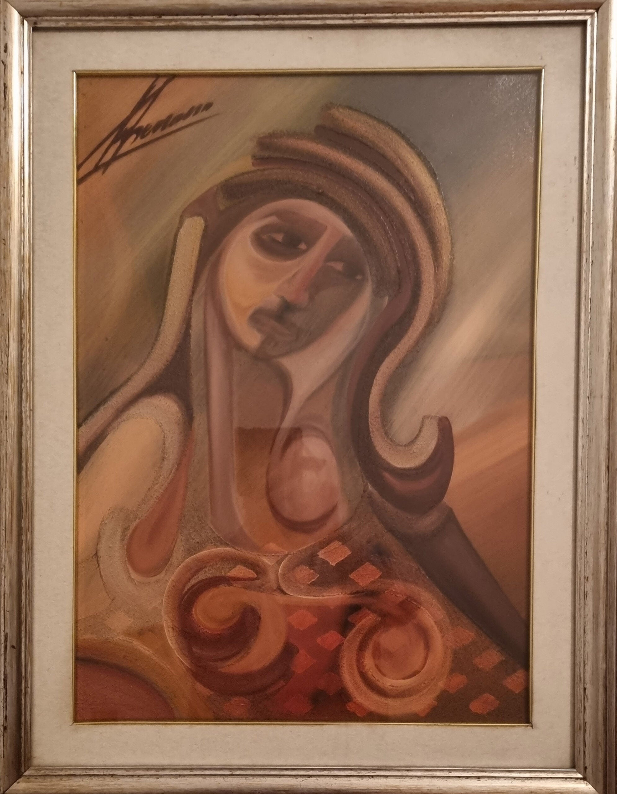 Tiberiano Marilli - Senza Titolo (Ritratto femminile)
