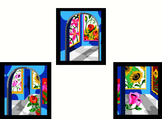 Ugo Nespolo - Triptych