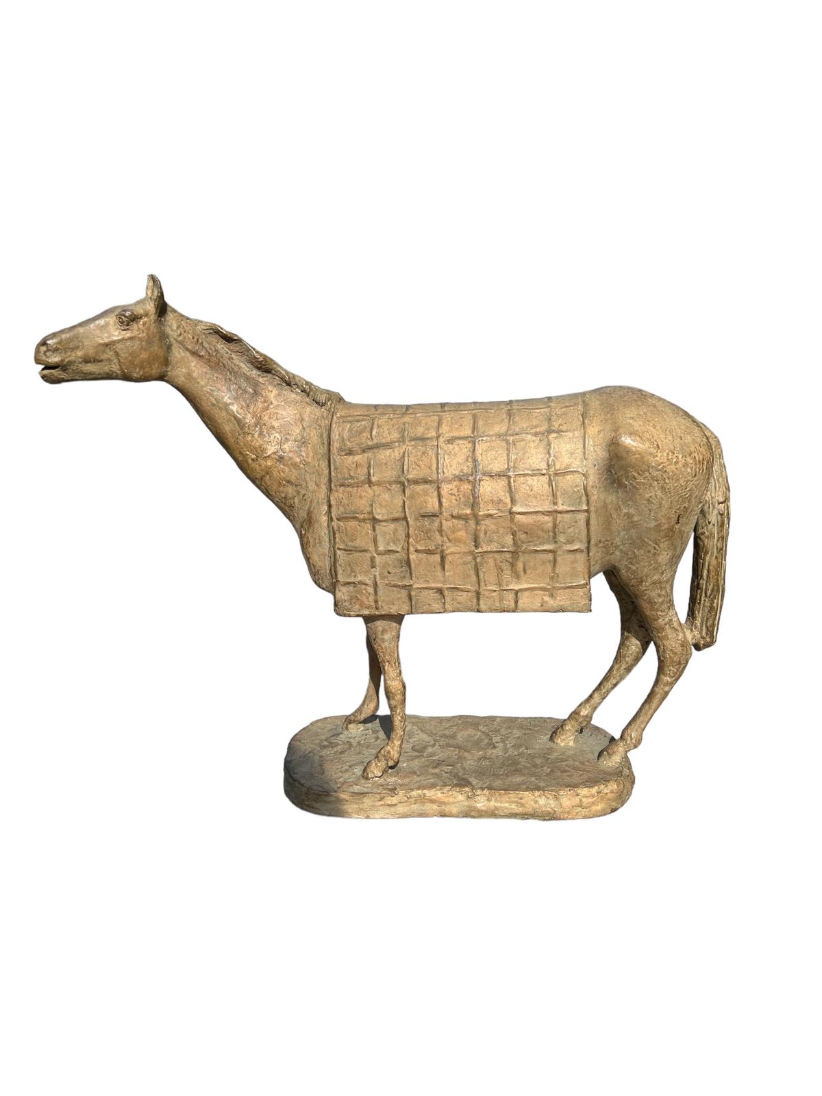 Romano Vio - Cavallo con drappo
