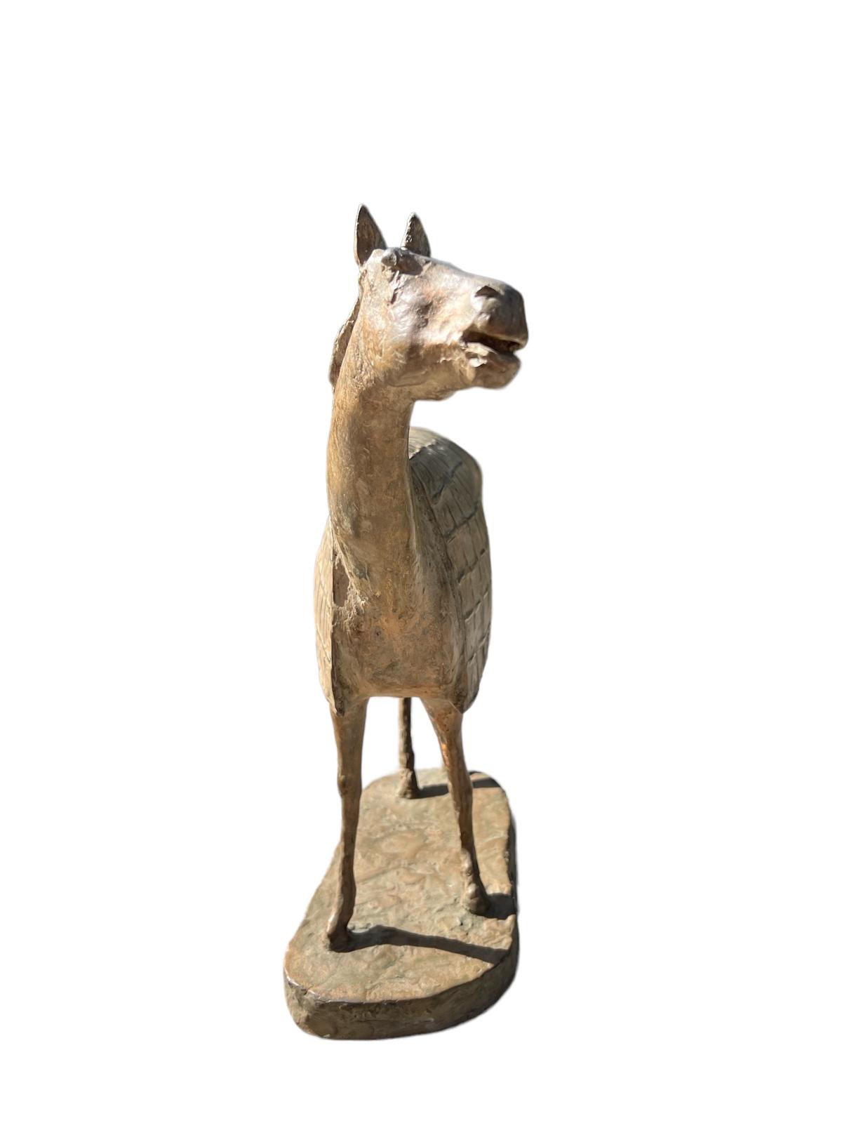 Romano Vio - Cavallo con drappo