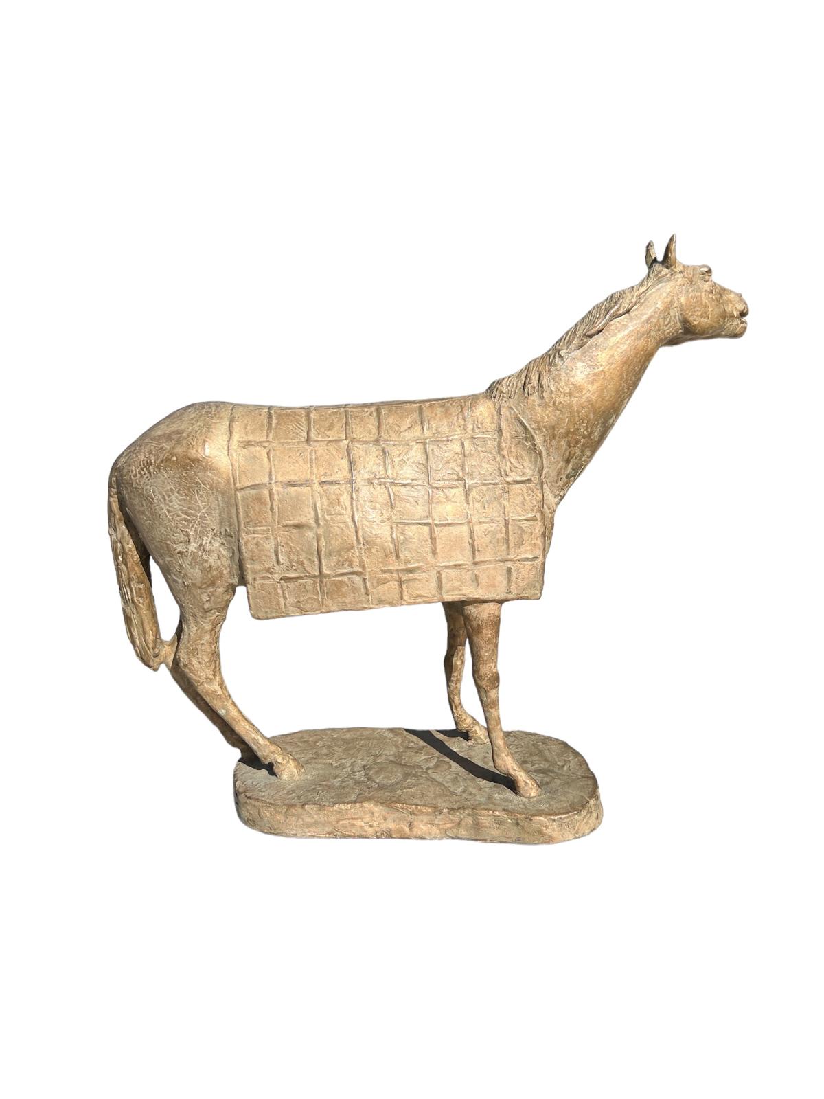 Romano Vio - Cavallo con drappo