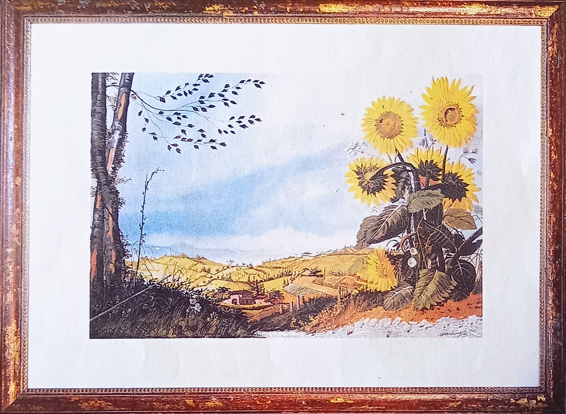 Rodolfo Gentili - Valle con Girasoles
