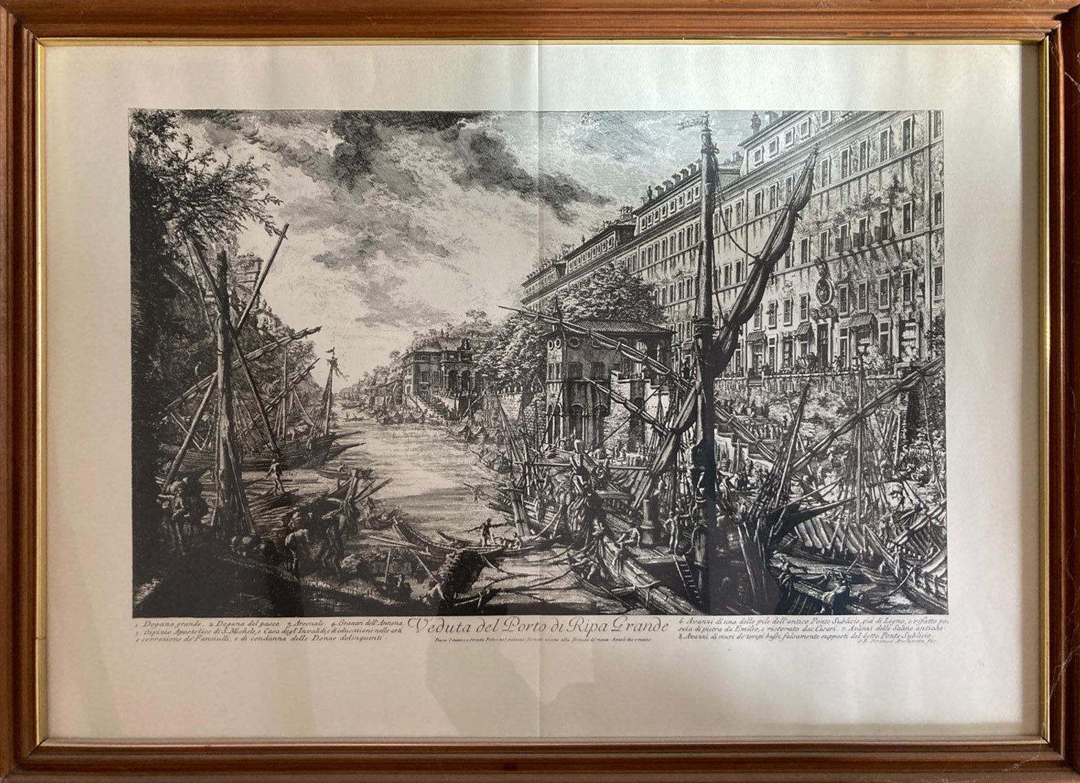 Giovanni Battista Piranesi - Vista del Puerto de Ripa Grande