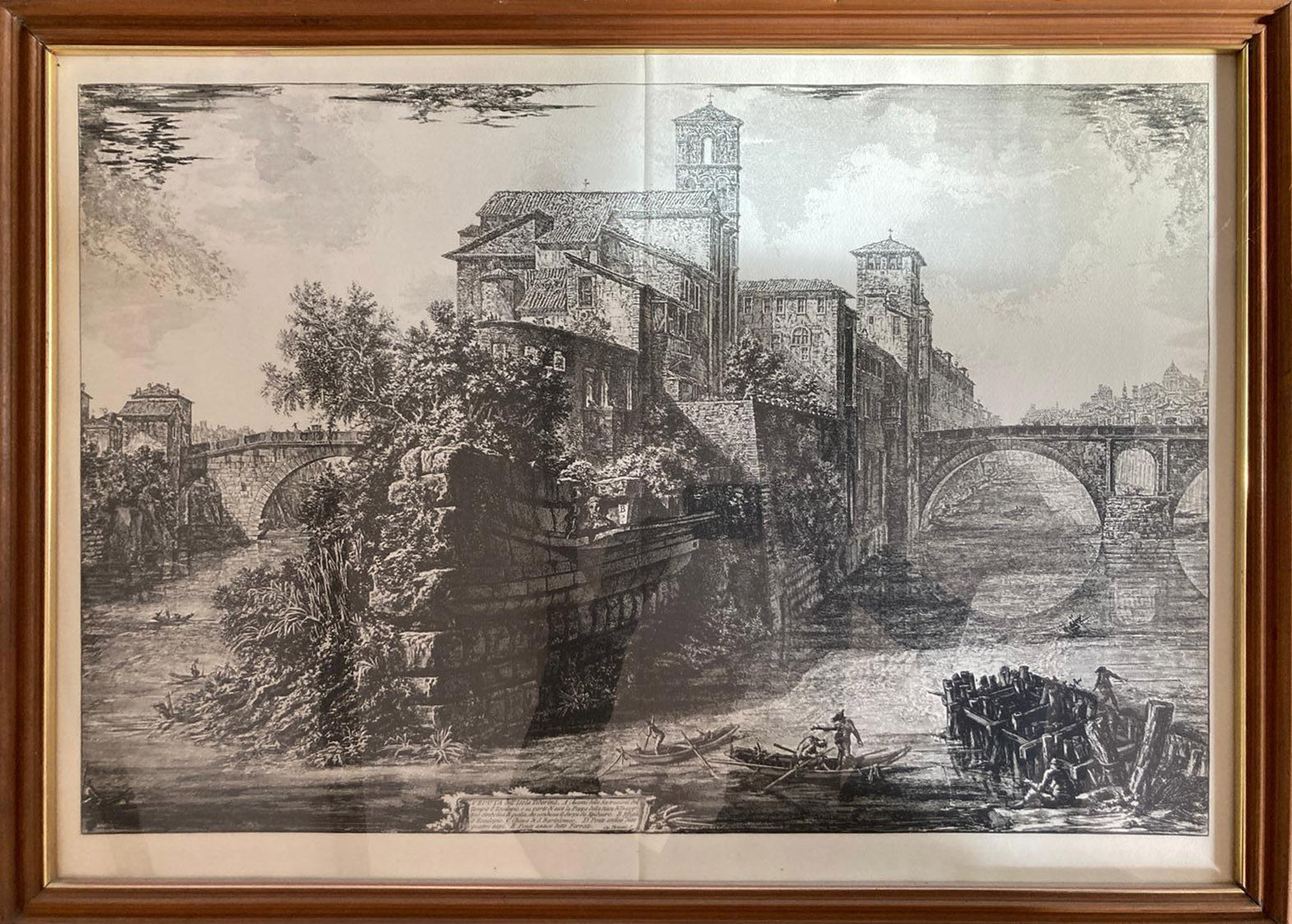 Giovanni Battista Piranesi - Vista de la isla Tiberina