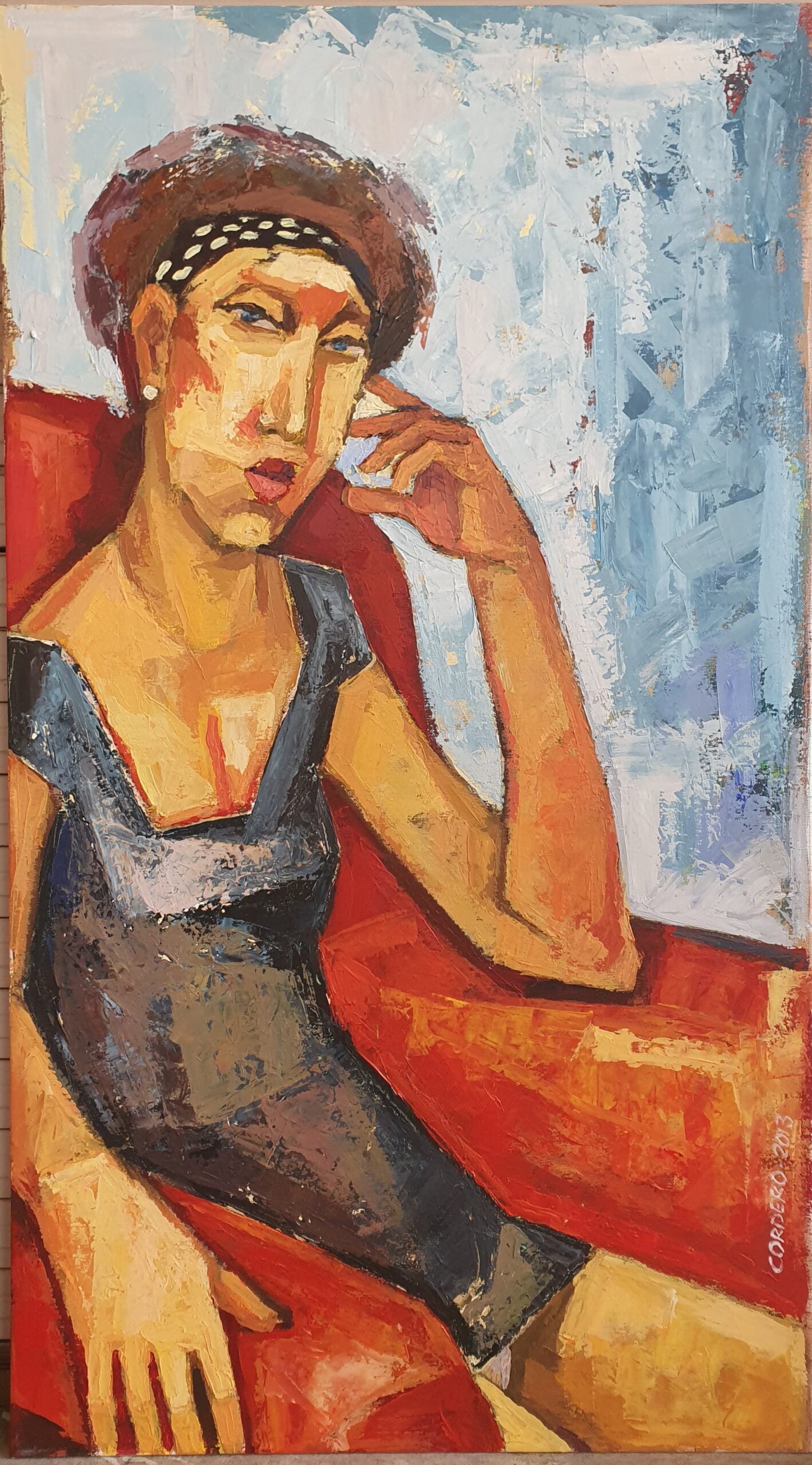 Víctor Cordero - Mujer sentada