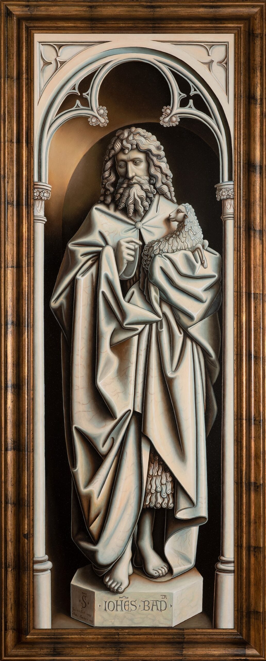 Vittorio Marchesi - Saint John the Baptist (copy after Jan Van Eyck)