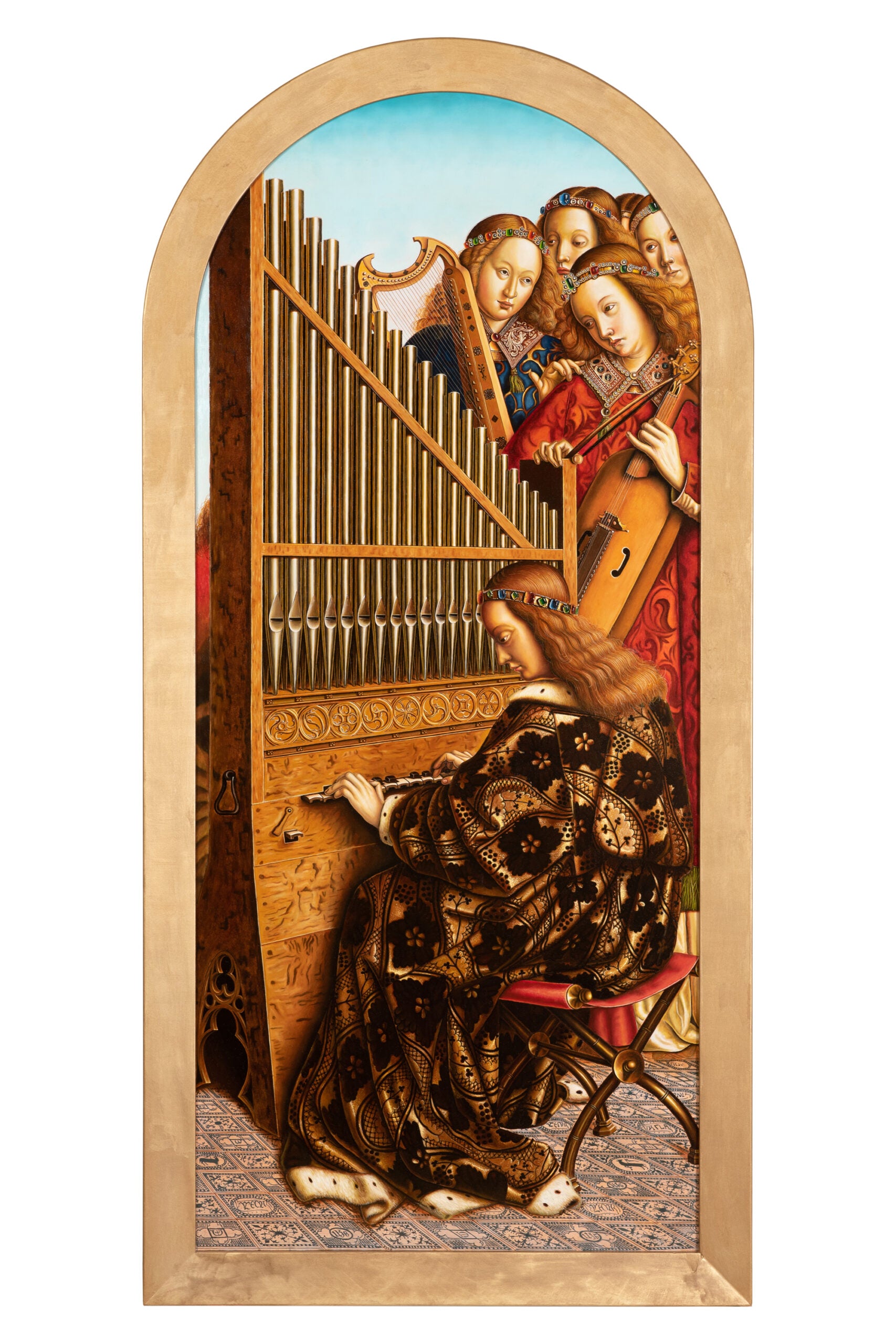 Vittorio MarchesI - Music-Playing Angels (copy after Jan Van Eyck)