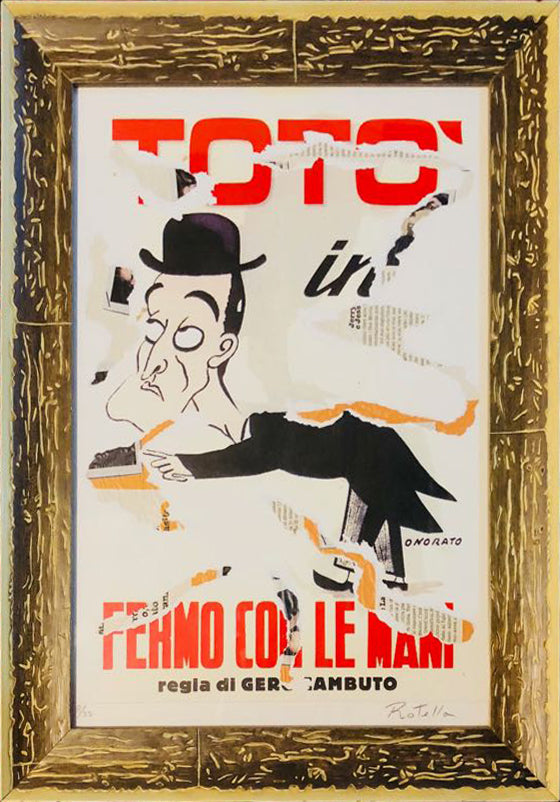 Mimmo Rotella - Stop with your hands