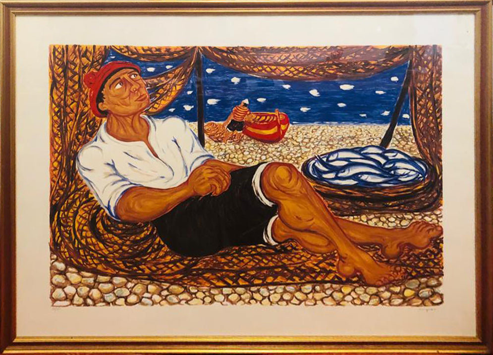 Giuseppe Migneco - El descanso del pescador