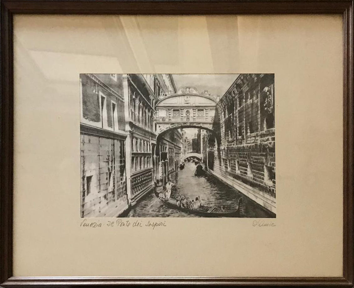 Giuseppe Mario D'Amico - Venecia, el Puente de los Suspiros