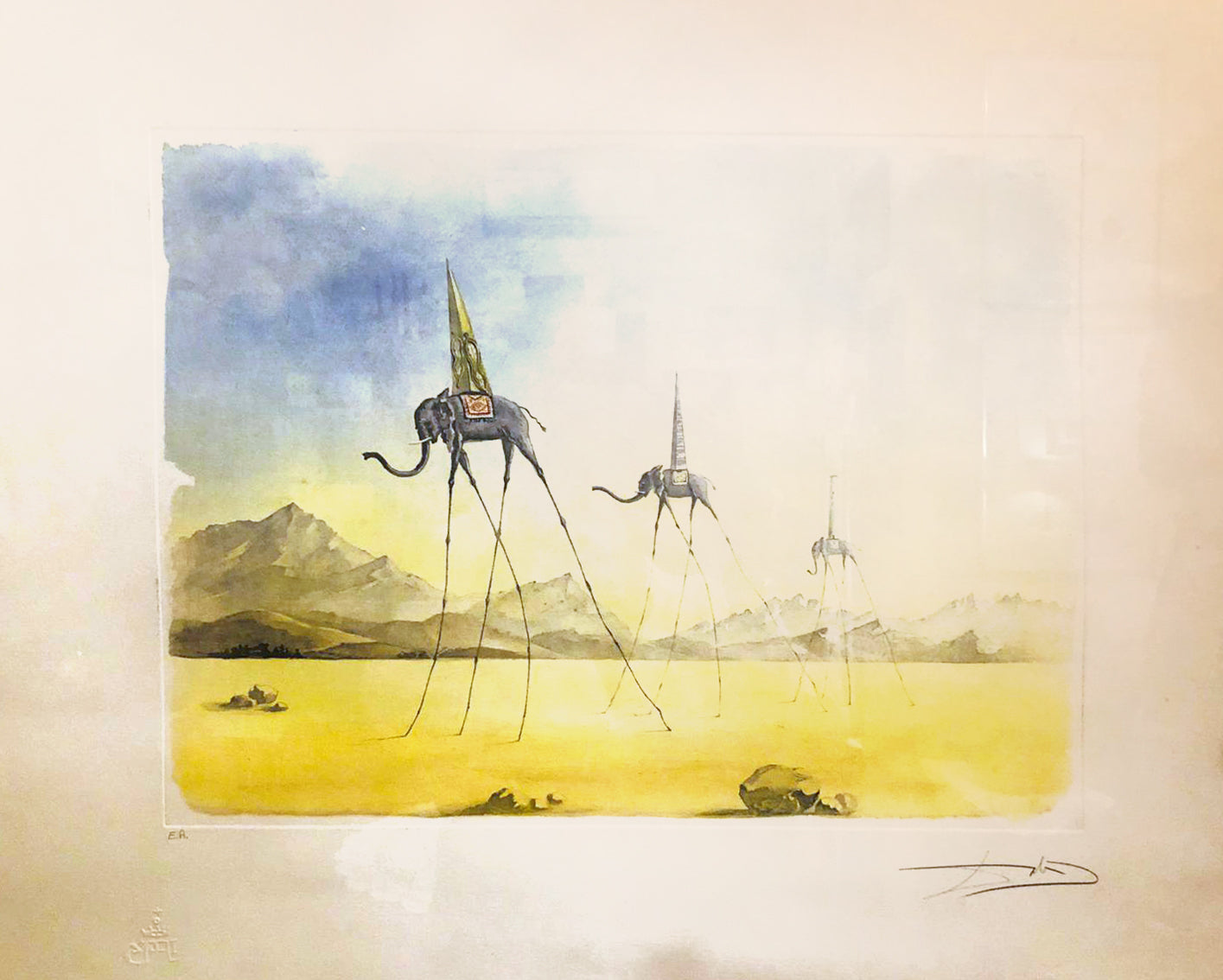 Salvador Dalí - Los tres elefantes surrealistas