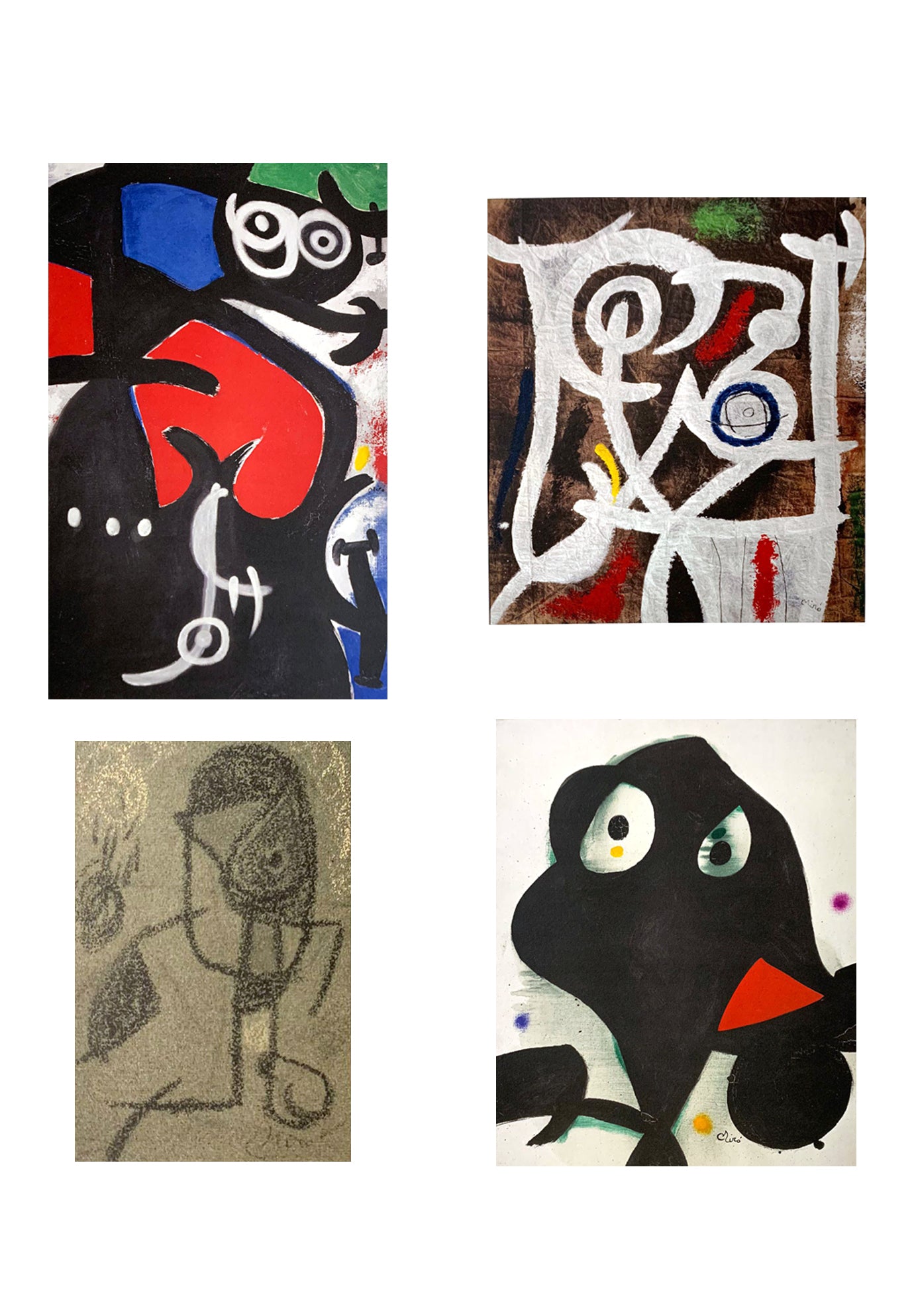 Portfolio di Arte contemporanea - SEAT - Quattro opere di Joan Miró
