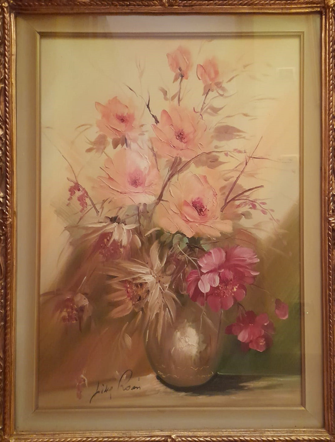 Lina Borlacchi Rossi - Jarrón con flores