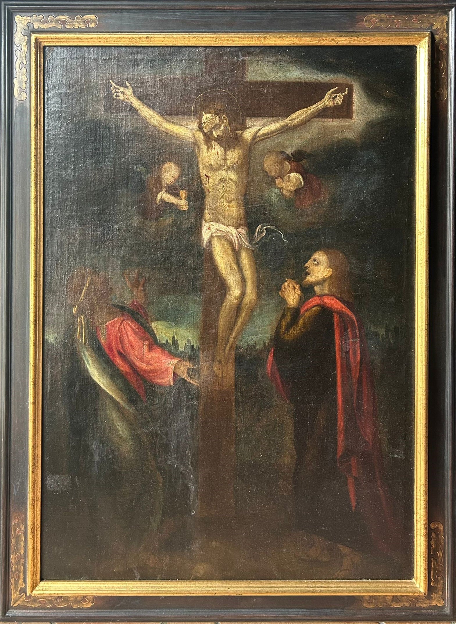 Unknown Author - Crucifixion and mourners