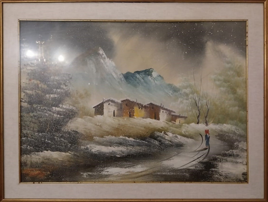 Autor desconocido - Sin título (Paisaje nevado)