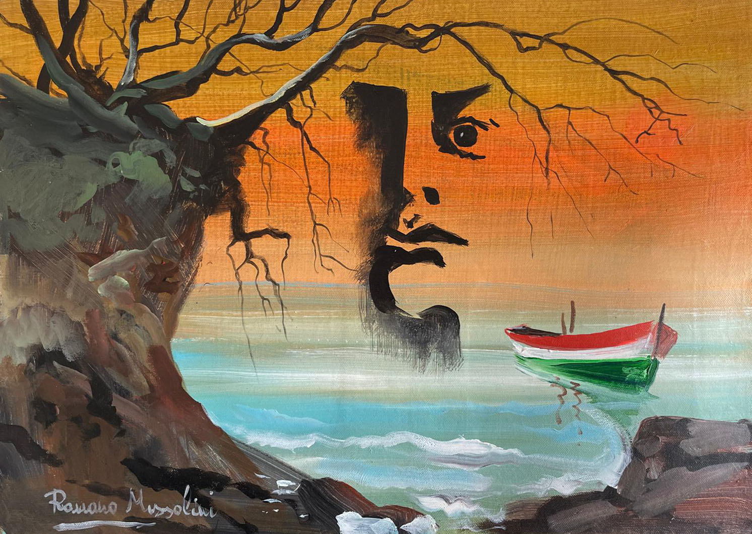 Romano Mussolini - The Father and the Boat