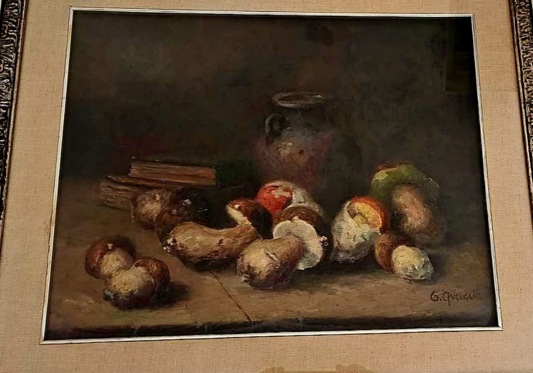 Giovanni Quaglia - Natura morta con funghi