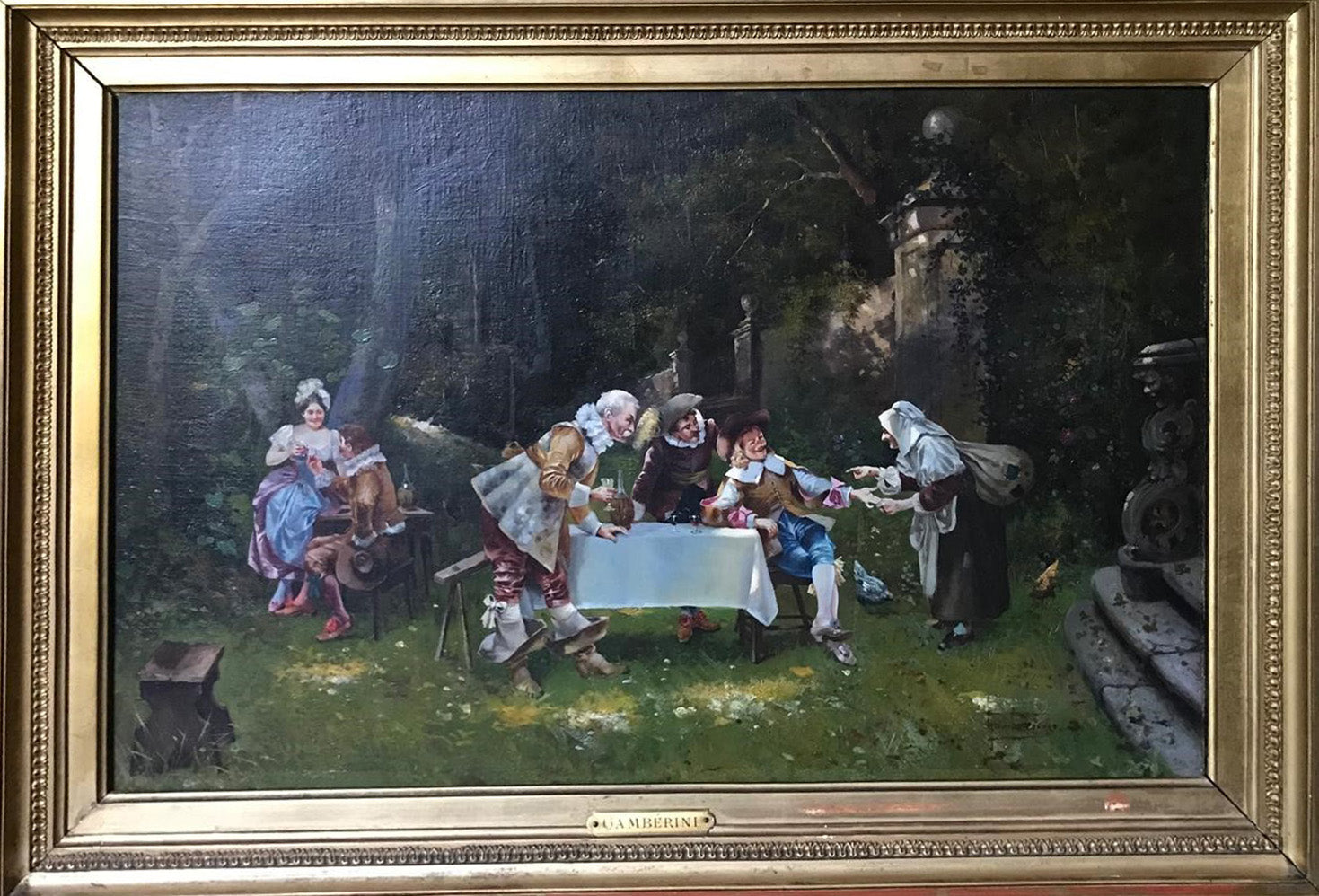 Gioacchino Gamberini - Senza Titolo (Scena di genere)