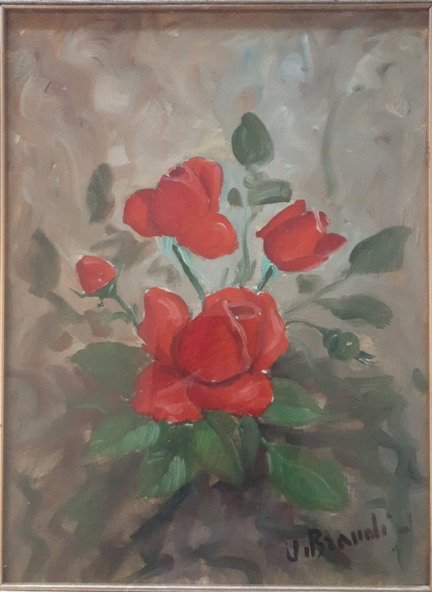 Umberto Brandi - Untitled (Red Flowers)