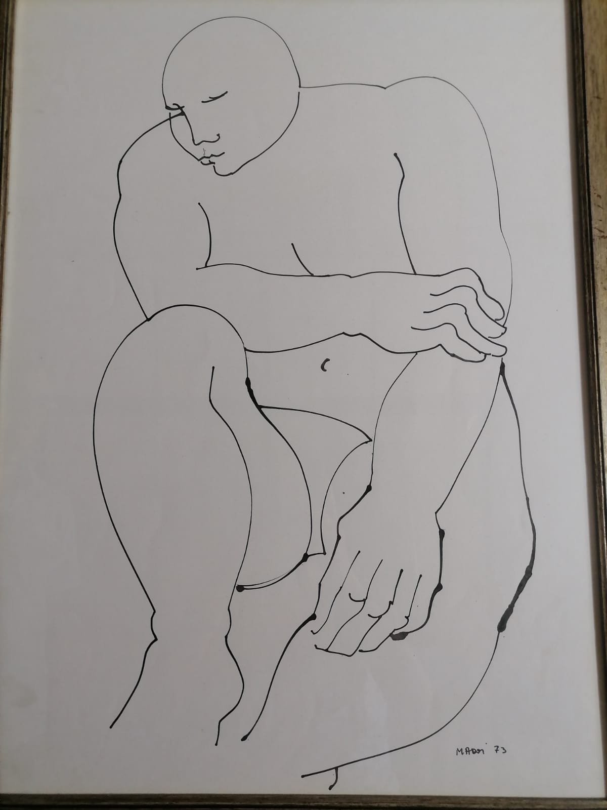 Nudo maschile – Inchiostro – Walter Madoi
