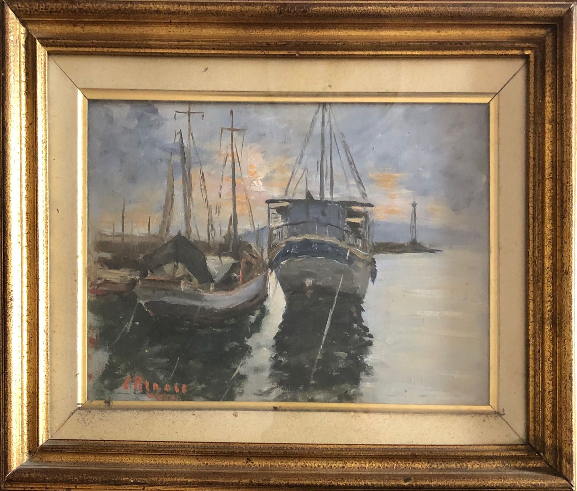 Carmine Arnese - Sunset at the Port