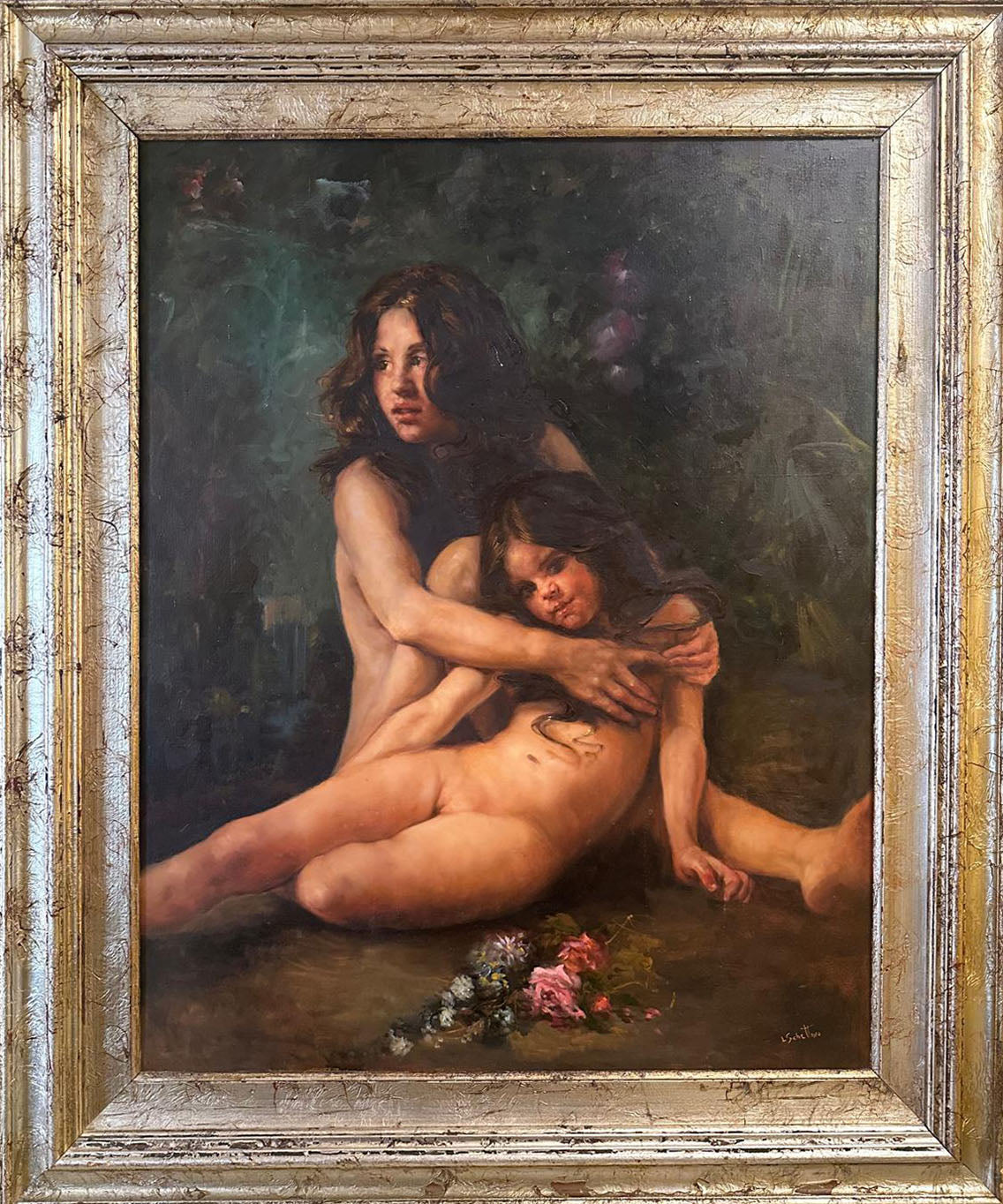 Luana Schettino - Senza titolo (figure femminili) - Olio su tela