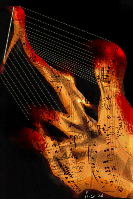 Viola, stampa digitale di Roberto Perusi