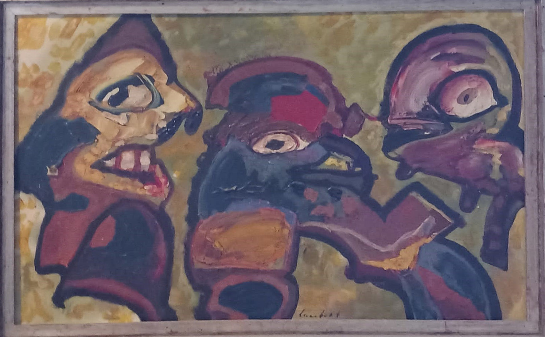 Attributable to Lucebert - Happy family