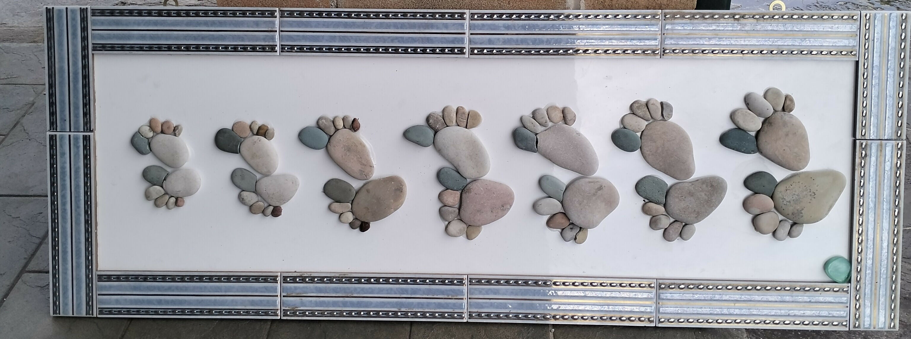 Roberto Rubiola - Mosaico di pietre del mare e ceramica