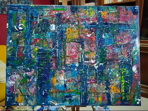 Abstract Blue