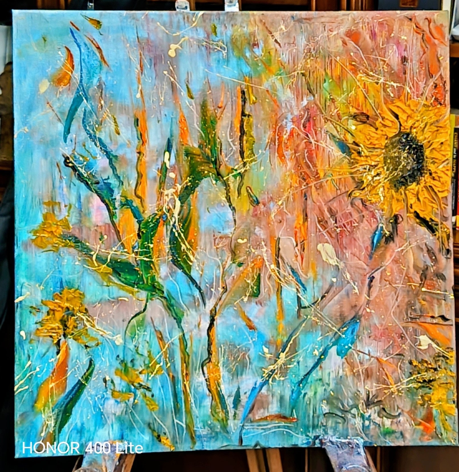 Sunflower abstract love and life