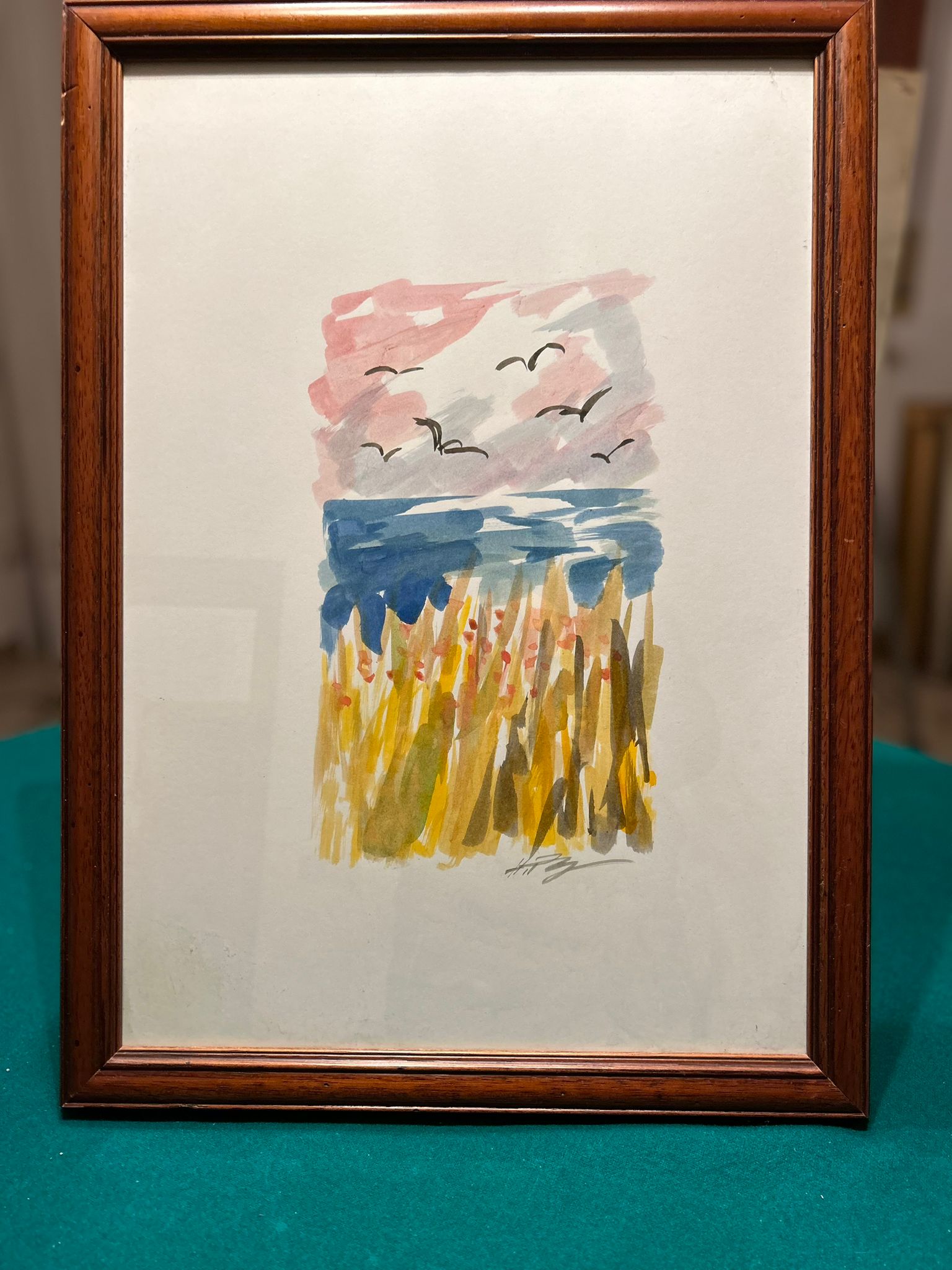 Mar y gaviotas