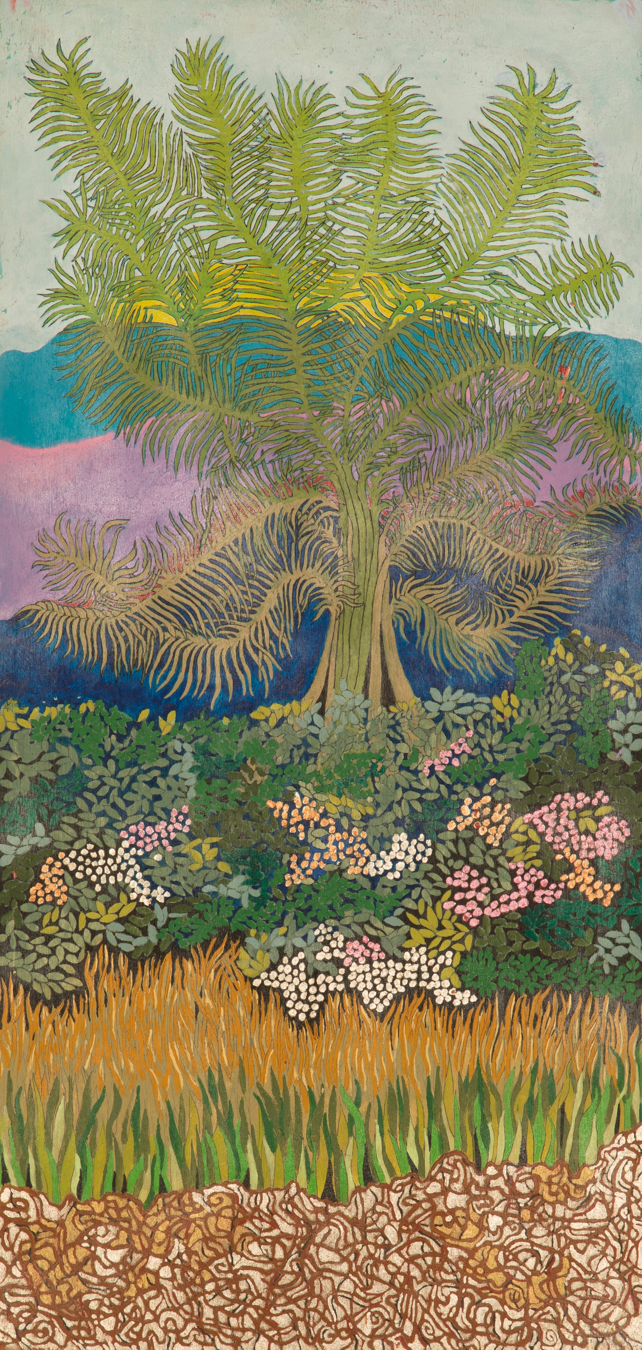 Tree in the green