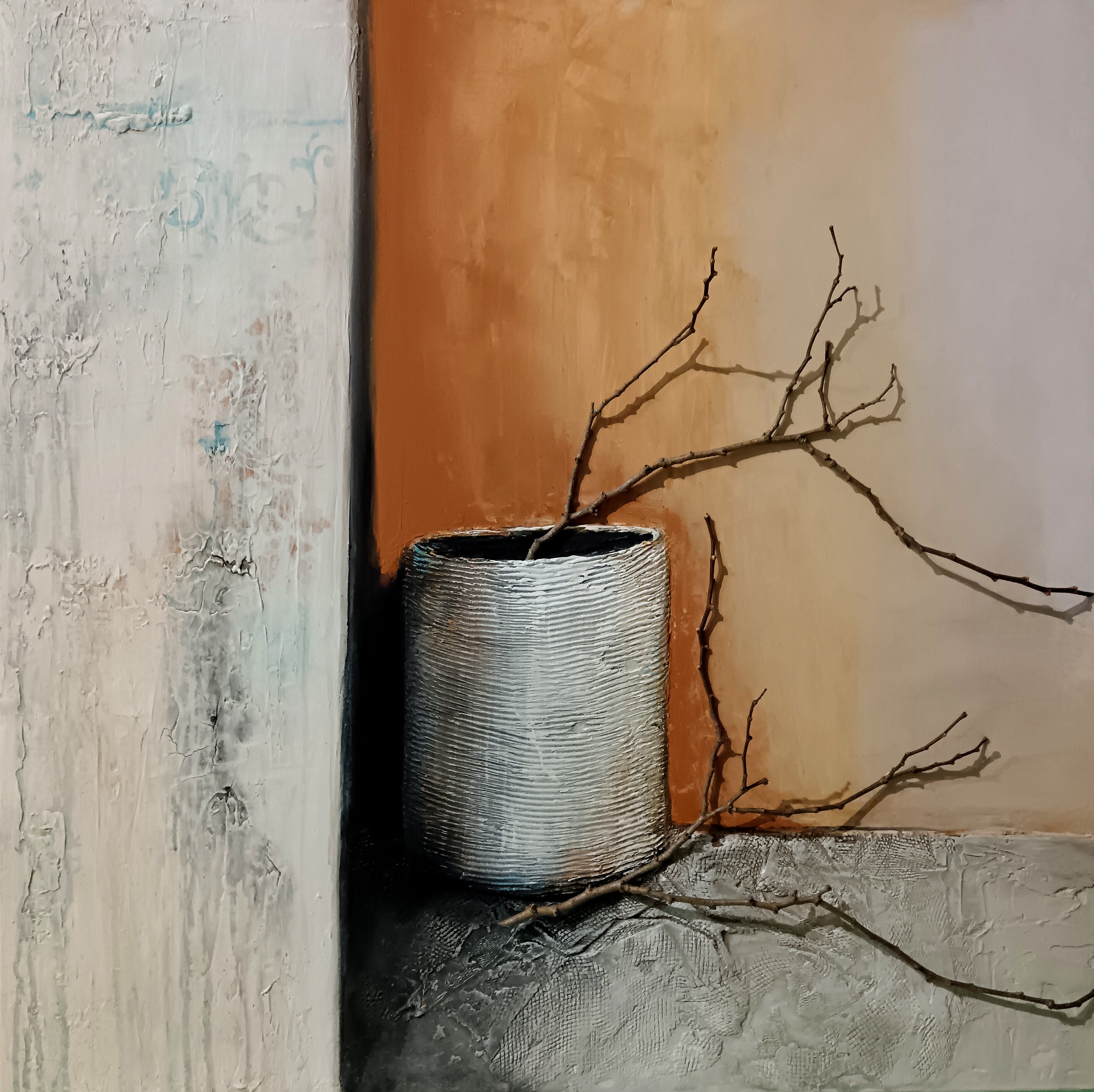 In a corner
