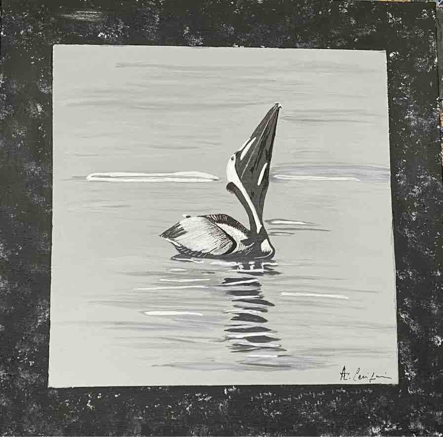 Open your wings like a pelican to infinity as on a cross in the embrace that opens in creation
